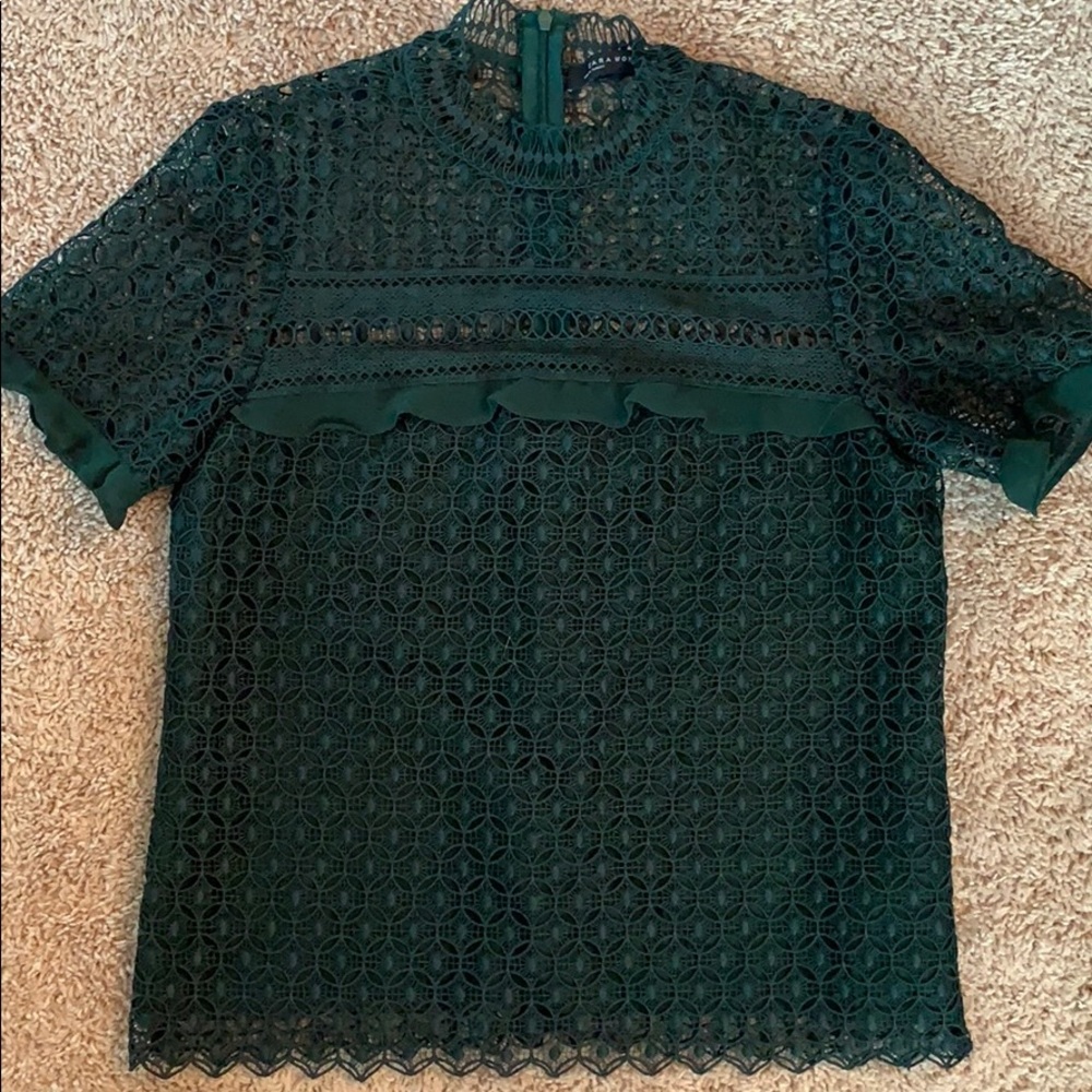 Zara lace crochet top